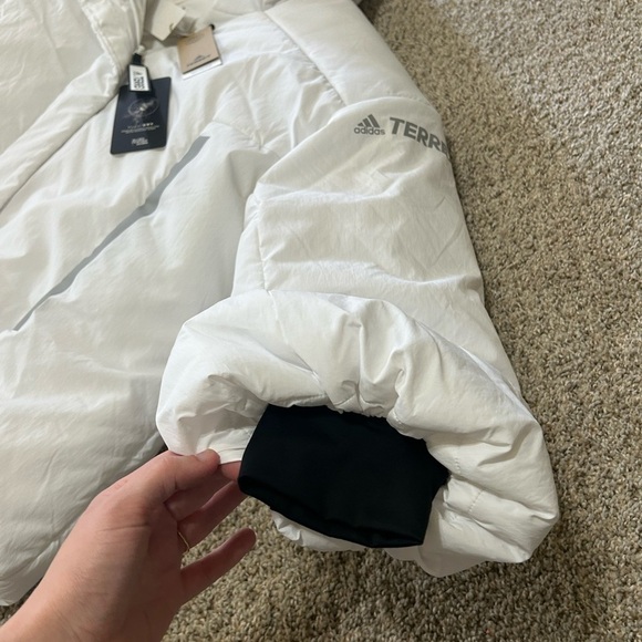 NWT Adidas Terrex My Shelter cold.rdy Jacket Women’s White Puffer Jacket Goose L - Picture 8 of 16